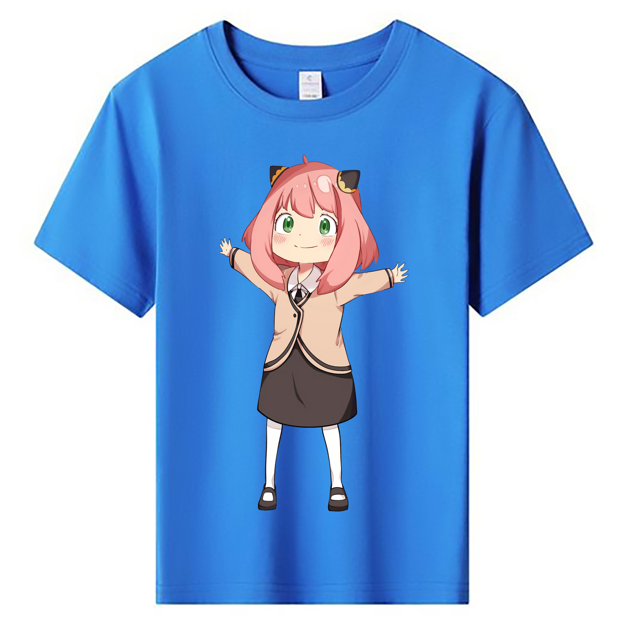 （画像用） SPY×FAMILY间谍家家酒 綿100％キッズTシャツ（フロントプリント）